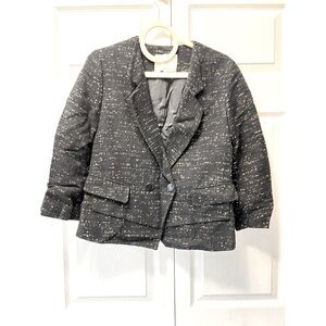 Philip Lim 3.1‎ Metallic Black Blazer Size 2